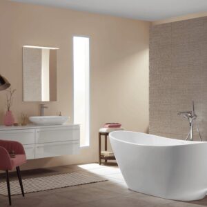 ( طلب مسبق ) بانيو أفروديت 806466 بالجوانب قطعة واحدة مقاس 170 × 78 سم إرتفاع 68 سم من ديورافيت