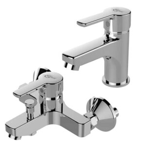 طقم خلاطات ايديال ستاندرد ايديال ستريم كروم خلاط حوض BC 947 AA وخلاط بانيو BC 950 AA