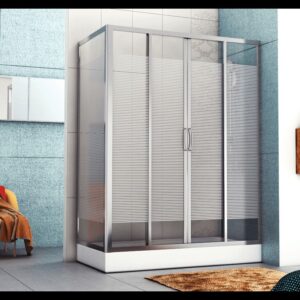 ( طلب مسبق ) وحدة باب لحمام قدم منزلق ( 4 ضفلة ) مقاس من 191 إلى 200 سم من إيديال ستاندرد