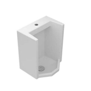 ( طلب مسبق ) مبولة توروس 092545 بالدش تغذية علوية مقاس 45 × 36 سم اللون أبيض من ساني بيور