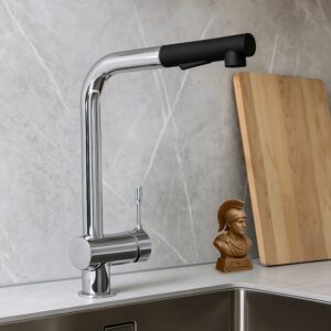 خلاط مطبخ شداد ايديال ستاندرد سيرالوك BC 178 AA كروم سماعة 2 نظام اسود