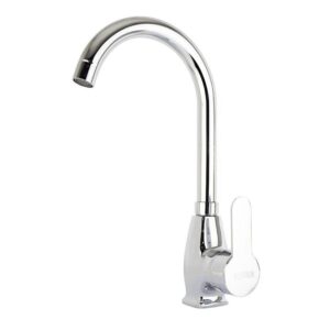 ( طلب مسبق ) خلاط حوض - مطبخ شجرة MS 102 بقنطرة حرف U بقنطرة بإرتفاع 23 سم و مجمل إرتفاع الخلاط 35 سم اللون كروم من مورافيا