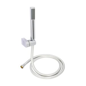 مجموعة سماعة الفا قلم ACH 10 دائرية كروم خرطوم حراري 150 سم وعلاقة ومجموعة التثبيت