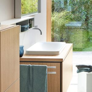 ( طلب مسبق ) حوض ساقط رخامة بى 3 ( P3 ) كود 037755 مقاس 55 × 36 سم اللون ابيض من ديورافيت