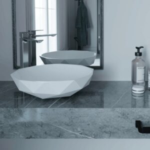 ( طلب مسبق ) حوض رومبو فوق الرخامة / لسطح أفقي 0016135 بدون فايظ مقاس 45 سم من ساني بيور