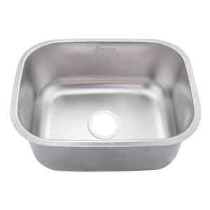 ( طلب مسبق ) حله - حوض مطبخ ستانلس لازورد مقاس 40 × 35 سم سمك 0.8 مم عمق 21 سم بالصرف 3 بوصة من بلازا