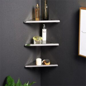 ( طلب مسبق ) ركنة 3co-01-02s ستانلس ستيل 304 ضد الصداء عدد 3 دور مقاس 32 × 17 سم اللون كروم من بانيوكس