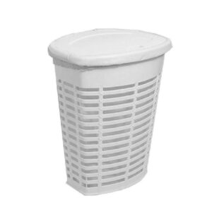 ( طلب مسبق ) سلة ملابس E44 لون ابيض بكسوة قماش داخلى سعة ابيض 65 لتر مستورد تركى من بريما نوفا