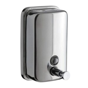 ( طلب مسبق ) مضخة - ديسبينسر - ضاغط صابون سائل حجم 500 مم ستانلس ستيل اللون كروم منتج مستورد